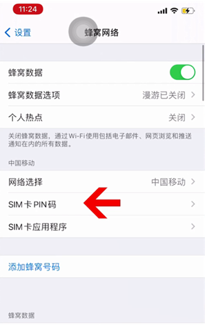 江夏苹果14维修网分享如何给iPhone14的SIM卡设置密码 