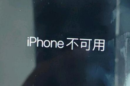 江夏苹果服务网点分享锁屏界面显示“iPhone 不可用”如何解决 